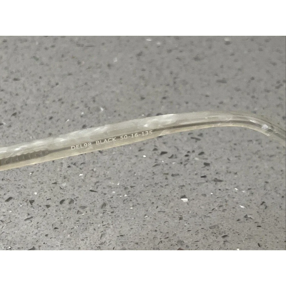 DELANCY DEL98 Black Marble 50-16-135 Plastic Eyeglasses Frames ONLY